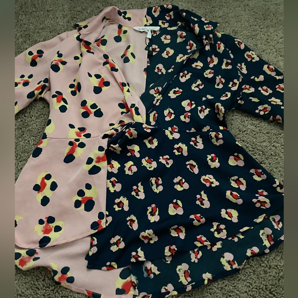 fancy split pattern shirt